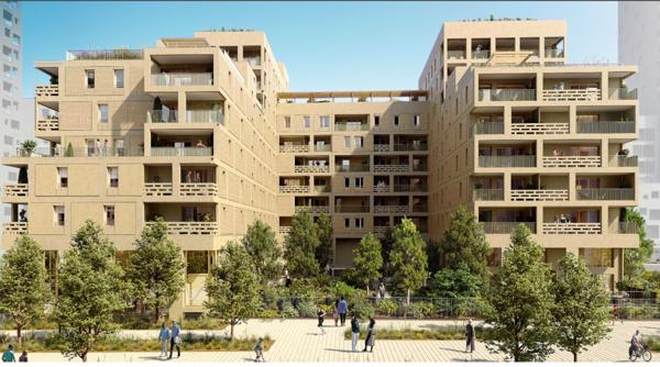 Appartement Marseille 2 pièce(s) 44.55 m2 avec terrasse  2ème étage