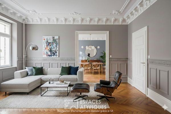 Appartement bourgeois et son jardin quartier Orangerie