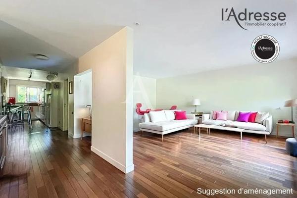 Appartement 4 pièces 3 chambres - sans à vis - -de 8 minutes du t2/L - commerces aux pieds -gardien -arboré- parquet massif - climatisation