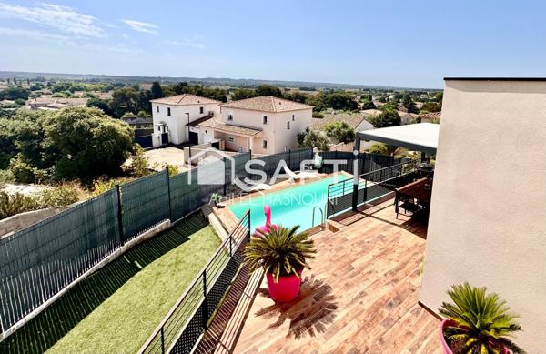 EXCLUSIVITÉ – –  Opportunité rare : maison récente avec piscine, à 15 min de Montpellier !