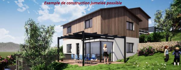 Dpt Rhône (69), au coeur de Pontcharra, terrain de 750 m2 totalement viabilisé pour 2 maisons.