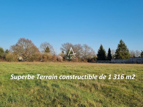 Superbe TERRAIN Constructible de 1316 m2 à Vendre à PANNES 45700