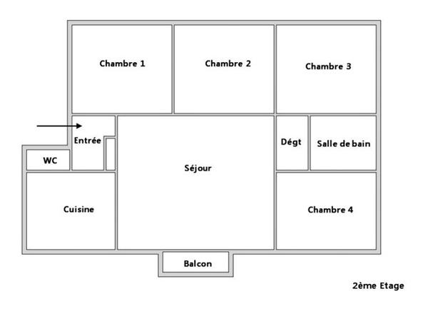 Merville à pieds - 4ch - 76m²