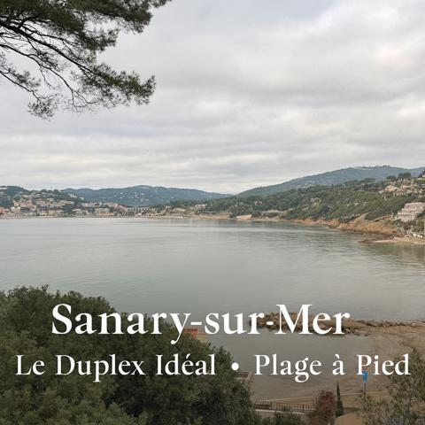 Sanary-sur-Mer (83110) Sanary-sur-Mer – Duplex en résidence avec piscine, plage à 5 min à pied