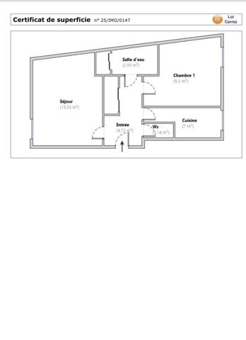 Appartement à vendre 2 pièces 40,66 m² Ivry-sur-Seine