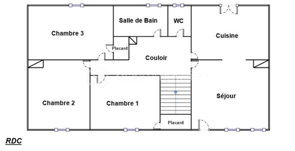 Maison de ville de 65 m²