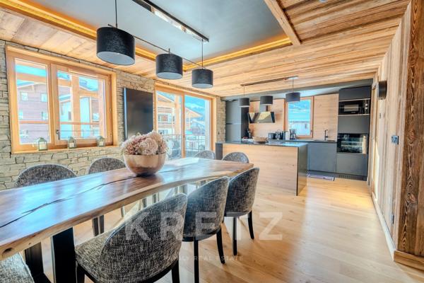 Duplex haut de gamme à Megève avec vue Mont-Blanc