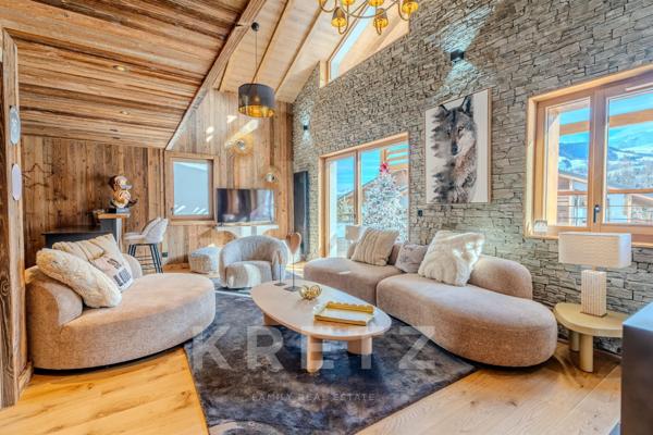 Duplex haut de gamme à Megève avec vue Mont-Blanc