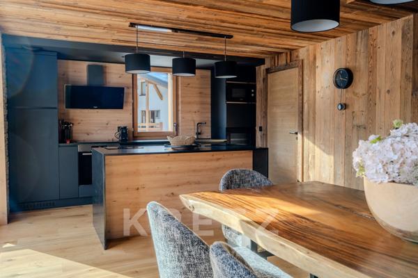 Duplex haut de gamme à Megève avec vue Mont-Blanc