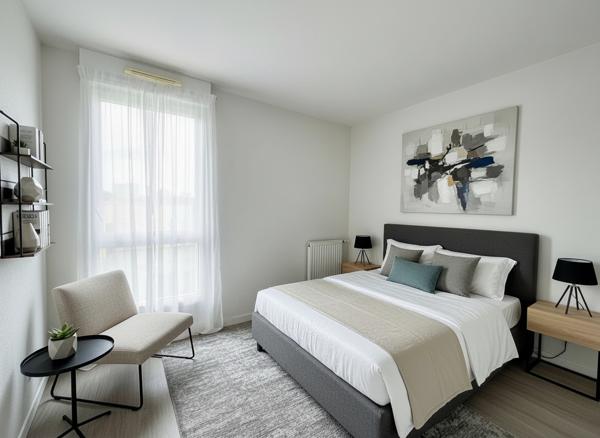 Appartement 3 Pièces 65 m2 avec Terasse et Parking