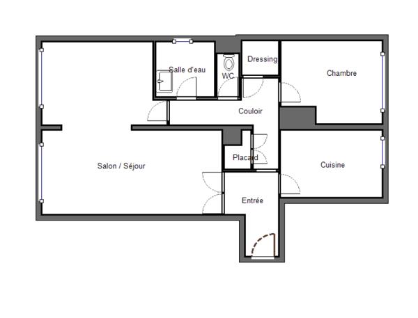 Appartement 3 pièces - 69 m²