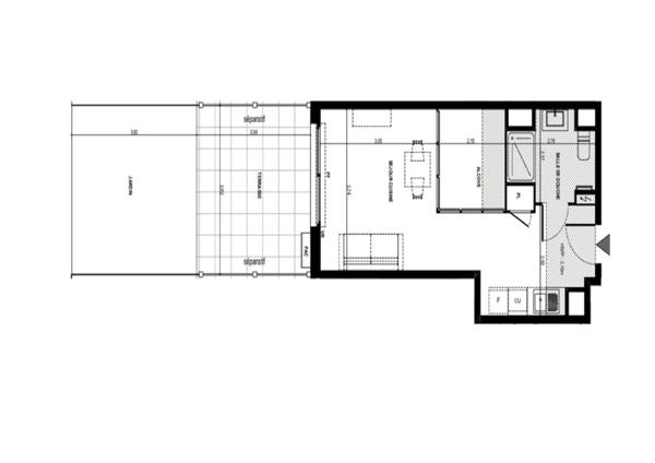 Appartement F1 à vendre  1 pièce - 33,88 m 2   ANTIBES  - 06
