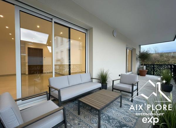 VENTE – APPARTEMENT T4 DE STANDING – GRÉSY-SUR-AIX 105,46 m² – Traversant Nord/Sud – 1er étage