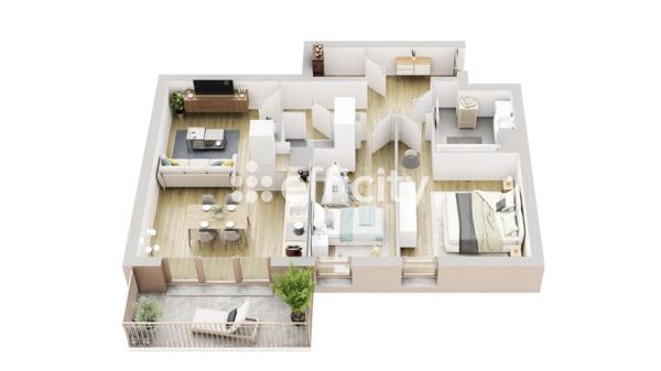 Appartement 3 pièces - 66 m²