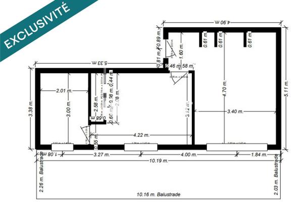 4ème et dernier étage - Exposition Est/Ouest
