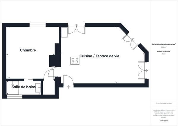 Métro Anatole-France - 2 pièces au calme avec charme de l'ancien et lumière