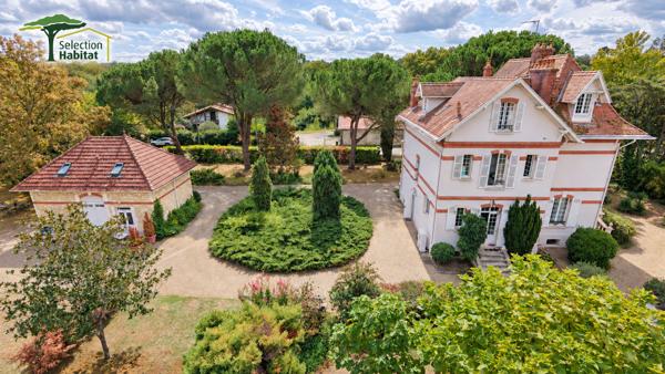 ROQUEFORT : Demeure de caractère, maison d'amis et piscine sur un parc de 4 600 m² Roquefort