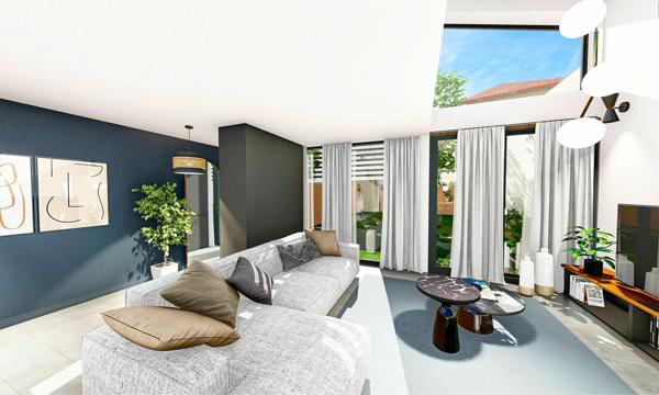 MAGNIFIQUE DUPLEX  DE 111m2 A MONTCHAT AVEC JARDIN 