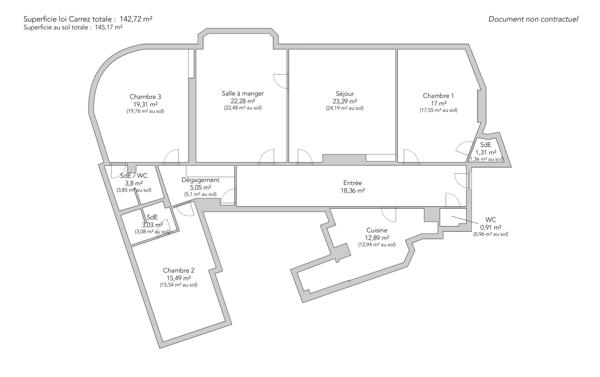 Appartement Paris 7e - RUE DE L'UNIVERSITÉ