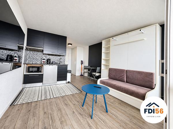 Appartement - STUDIO, TERRASSE ET GARAGE A VENDRE, VUE MER - GUIDEL PLAGE, INVESTISSEUR OU VILLÉGIATURE , Guidel