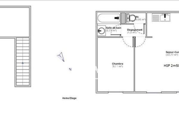 Location Appartement 3 pièces 37.45 m² - 7 RUE DE L'HOTEL DE VILLE Juziers 78820