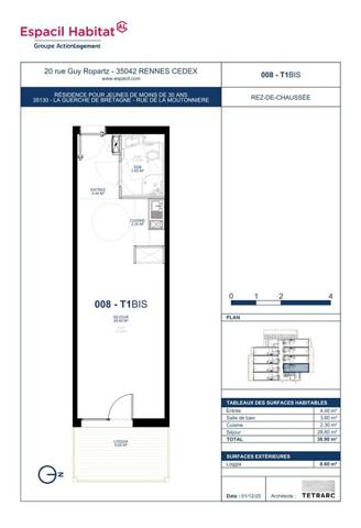 appartement - T1 bis