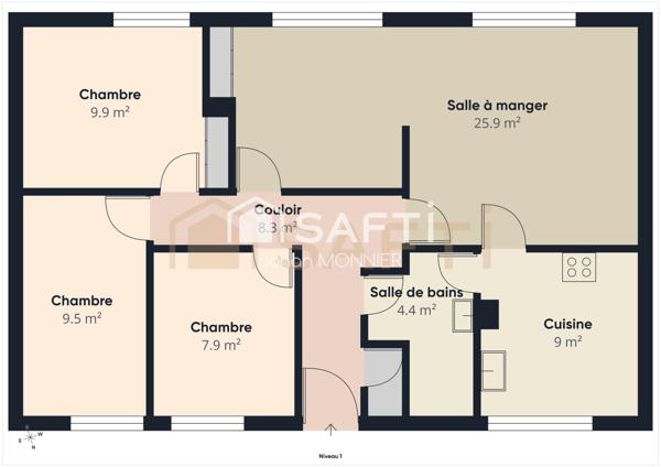 Maison située dans le secteur de Chabert à Villefranche