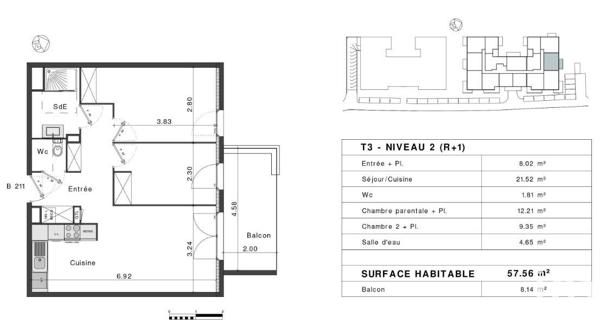 Appartement à vendre 