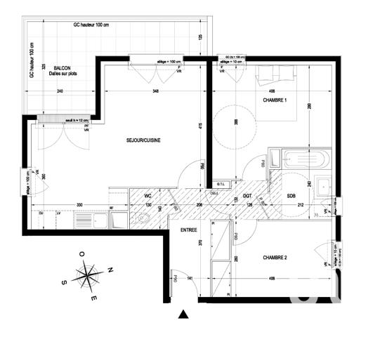 Appartement à vendre 3 pièces 62 m² Romainville