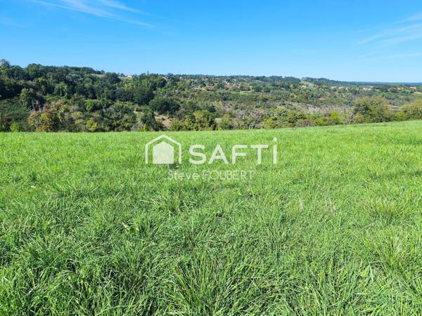 Vue dégagée pour ce terrain à bâtir