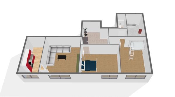 Appartement 3 pièces - 58 m²