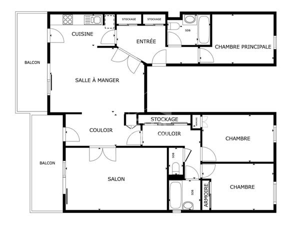 NICE OUEST - RAOUL DUFY : VASTE 4/5 PIÈCES TRAVERSANT AVEC 2 TERRASSES VUE DÉGAGÉE ET APERÇU MER
