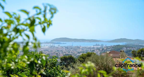 83 Toulon 4 chemins/le Baou, Villa 118m2 ( et plus de 35  m2 buanderie, annexe) vue mer calme 6 pieces 1053 m2