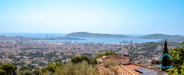 83 Toulon 4 chemins/le Baou, Villa 118m2 ( et plus de 35  m2 buanderie, annexe) vue mer calme 6 pieces 1053 m2