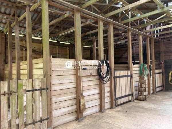 Ravissante propriété avec son bel espace piscine, au milieu de 9,6 hectares de bois et prairies, boxes pour les chevaux., BERGERAC