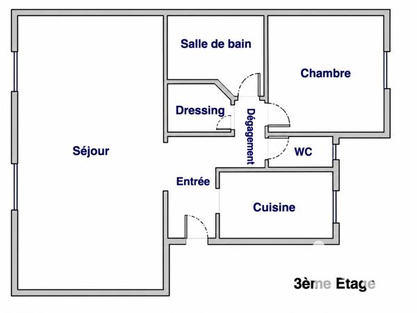Appartement à vendre 3 pièces 60 m² Levallois-Perret