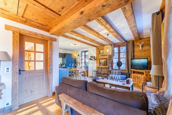 RARE À LA VENTE : le charme d’un appartement dans un chalet à MEGEVE