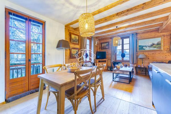 RARE À LA VENTE : le charme d’un appartement dans un chalet à MEGEVE