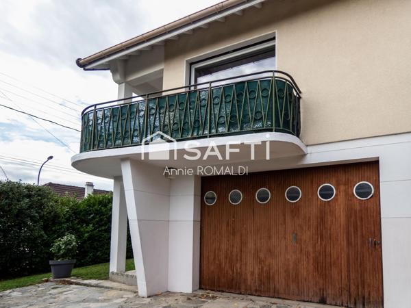Maison familiale lumineuse avec terrasse plein Sud, jardin arboré et sous-sol complet