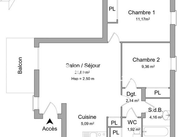 Location Appartement 3 pièces 55.64 m² - 5 RUE DE LAGREOU Nailloux 31560