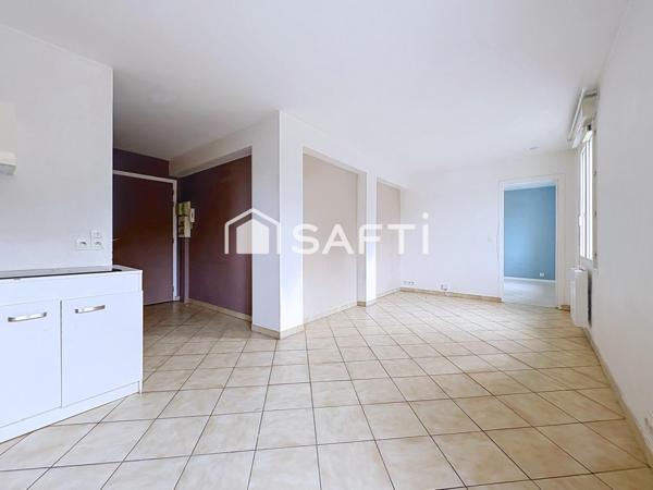 Appartement 2 pièces lumineux avec belle pièce de vie