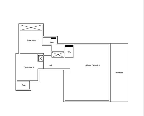 Cannes-Croisette : Appartement 89 m2, étage élevé, vue mer et terrasse