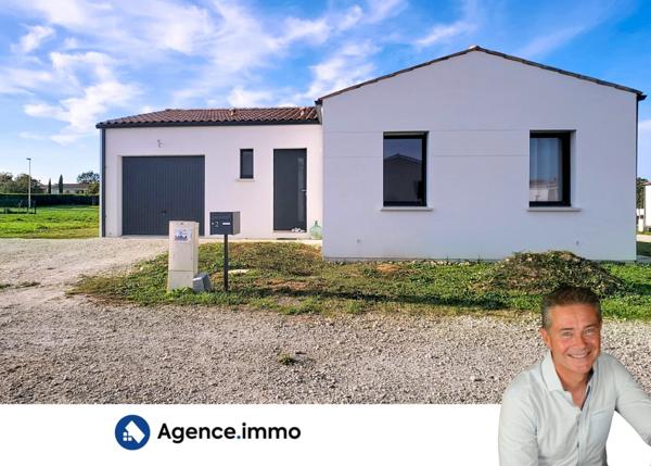 À vendre - Maison plain-pied, 3 pièces située à Cravans (17260)