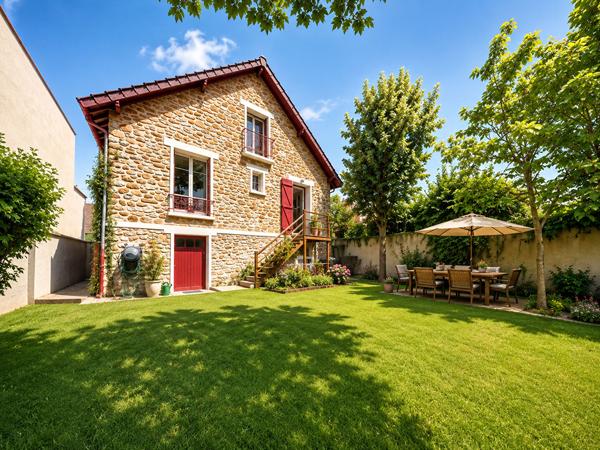 VENTE  - QUARTIER ARCHEVÊCHÉ - MAISON MEULIÈRE À OZOIR-LA-FERRIÈRE 5 pièces - 85 m² habitables - 3 chambres - Sous-sol total - Garage - Jardin