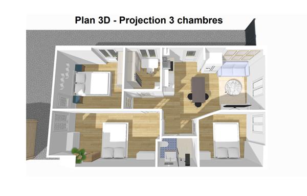 Appartement 5 pièces - 59 m² Exclusivité efficity