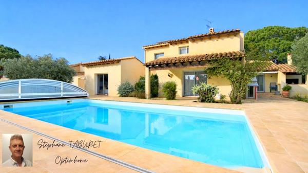 Villa de 236m², 3 chambres et une suite parentale avec piscine à SAINT ESTEVE (66)
