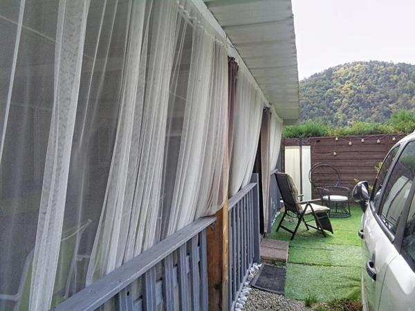 Beauzac(43), mobil home de 26 m2 habitables, 2 chambres sur 122 m2 de terrain