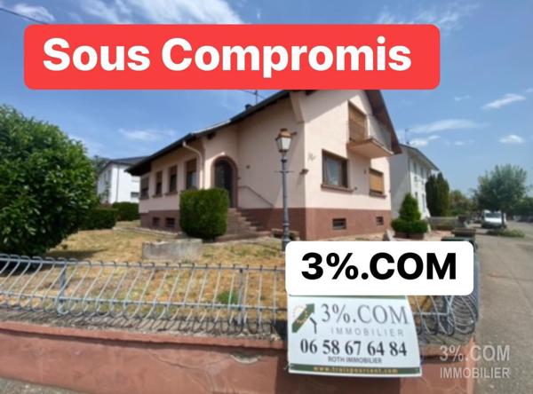 3%COM Maison avec 4 chambres jardin et garage  Mommenheim (67670)