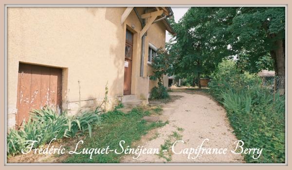 Maison avec jardin à vendre 4 pièces + grenier aménageable à SAINT FLORENT SUR CHER (18)