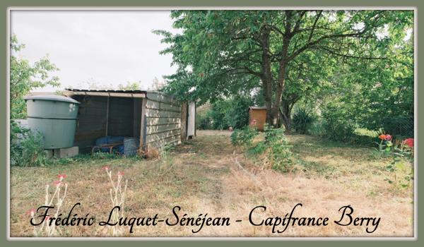 Maison avec jardin à vendre 4 pièces + grenier aménageable à SAINT FLORENT SUR CHER (18)
